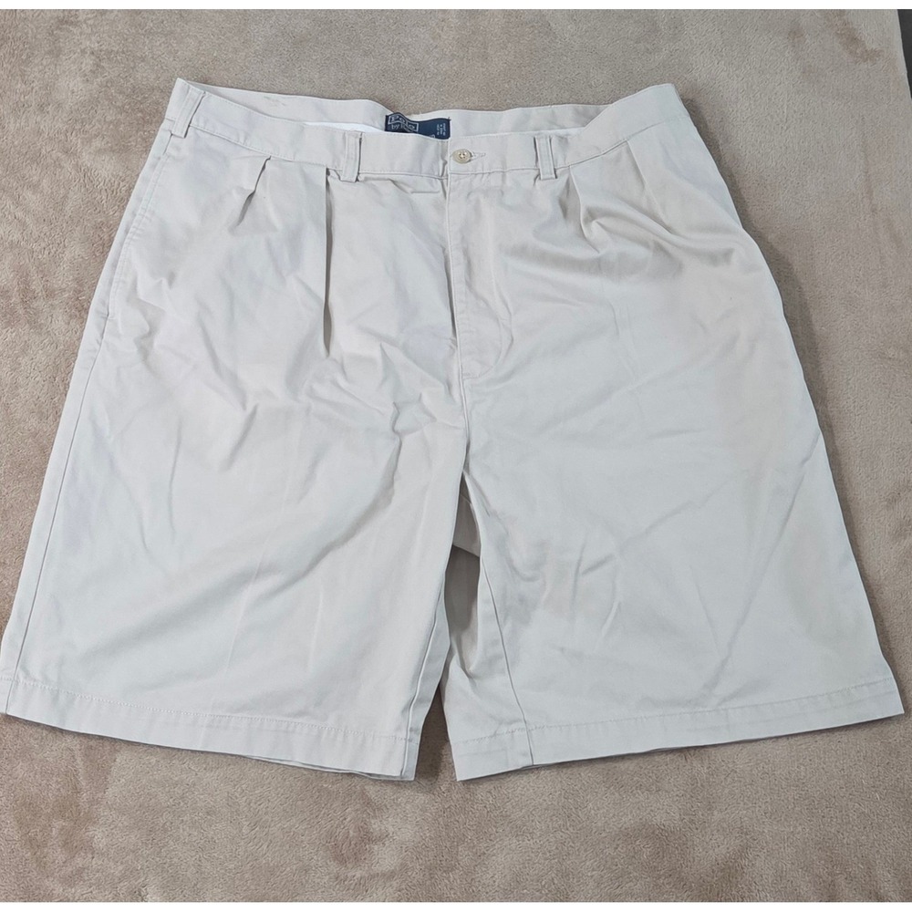 Vintage Polo Ralph Lauren Double Pleated Chino Shorts 10" Men 42T Tall cotton